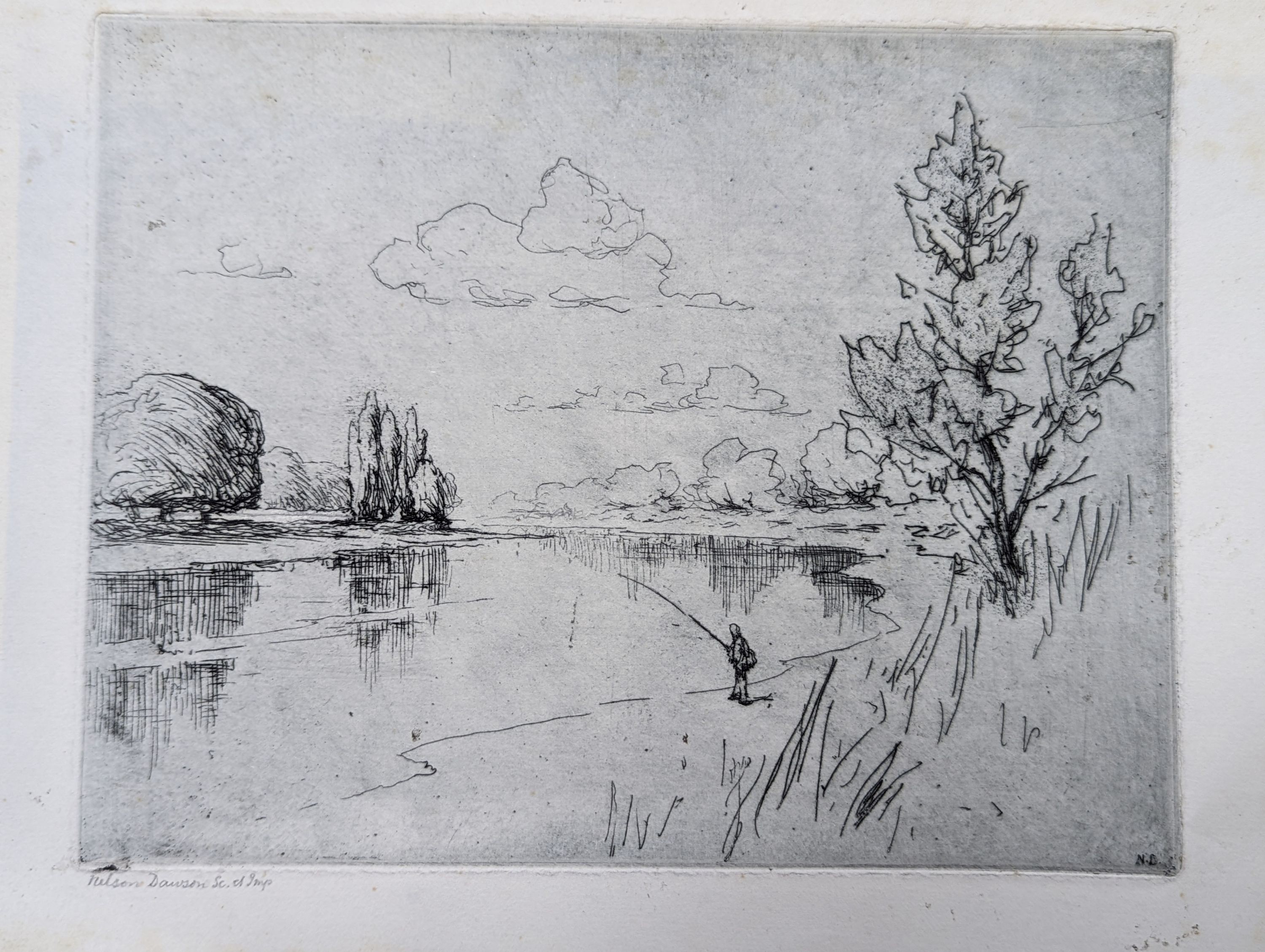Nelson Dawson (1859-1941) eight unframed etchings